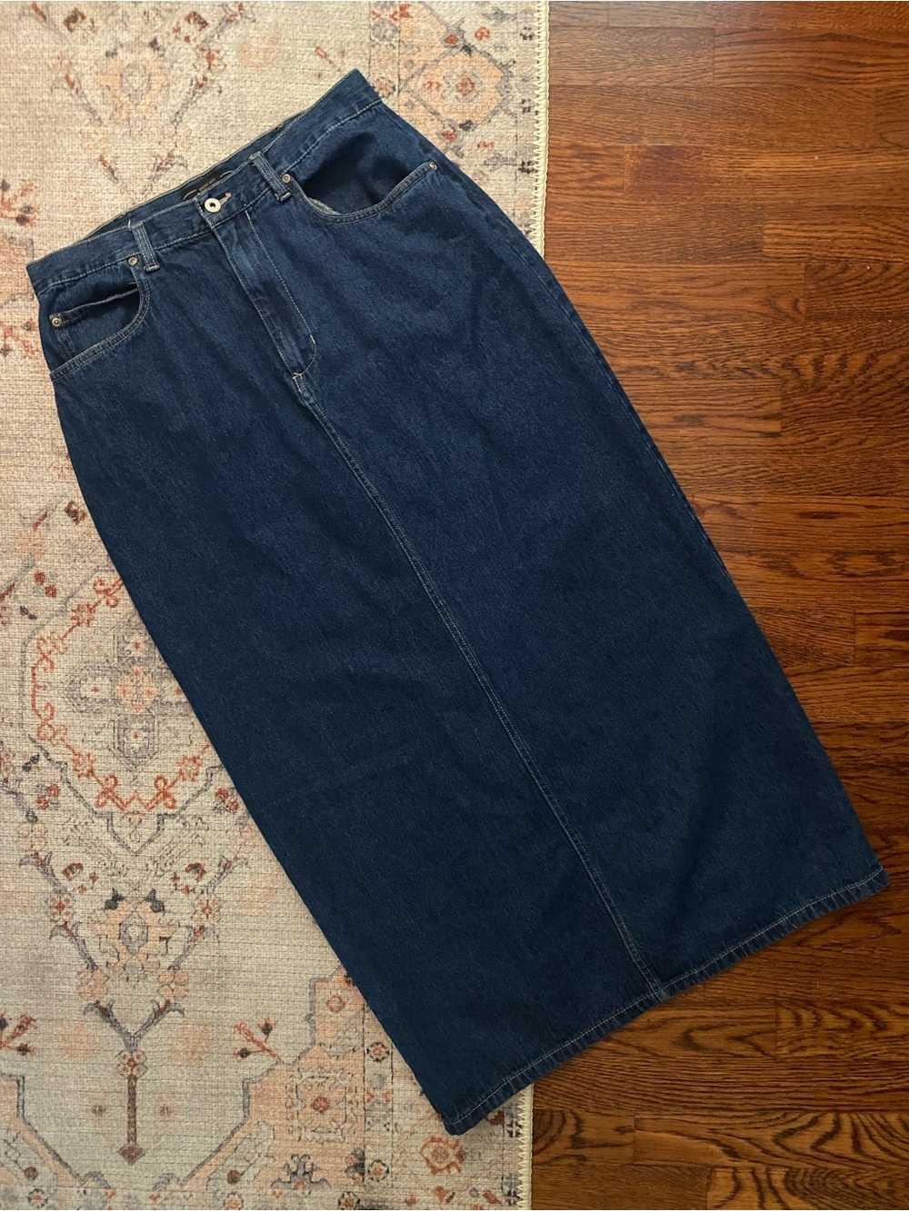 Vintage Sonoma Classic Dark Wash Denim high waisted Skirt